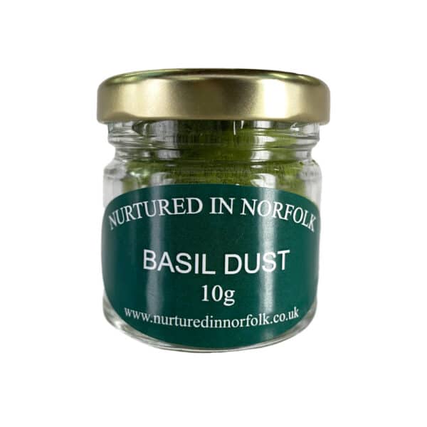 basil bunched herbs dusting powder