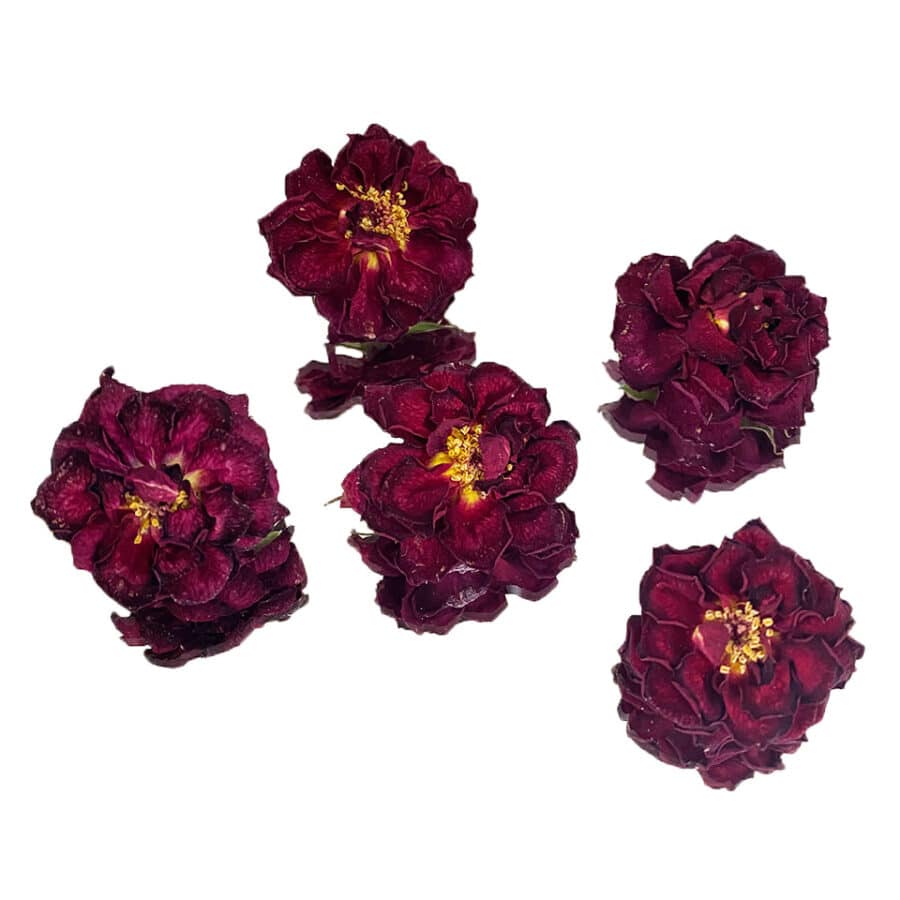 dried red rose edible flowers for cake decorating