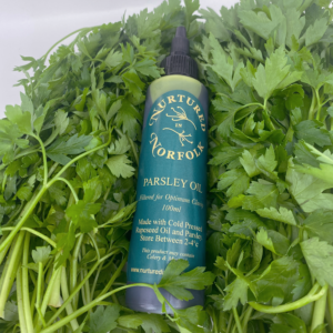 Parsley Herb Oil with fresh Parsley
