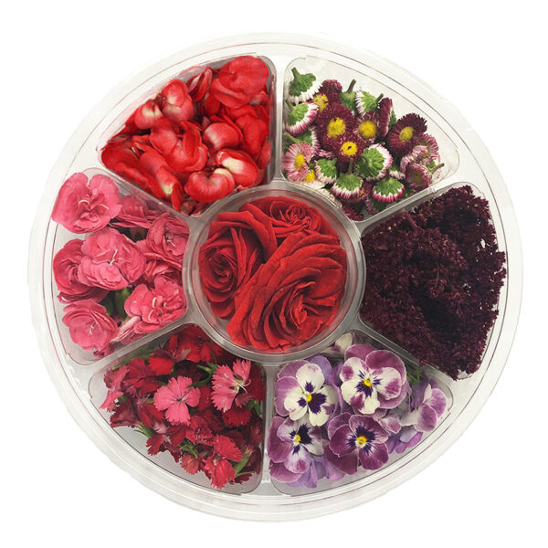 Valentines Edible Flower Wheel